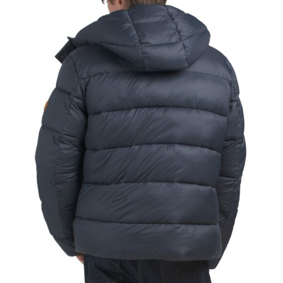 SAVE THE DUCK Grey/black Zander Lined Puffer Jacket - Picture 2 of 2